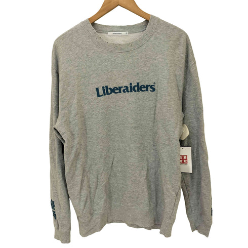 リベレイダース Liberaiders ダメージ加工 フロントプリントスウェット メンズ
